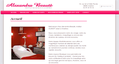 Desktop Screenshot of alexandrabeaute.fr